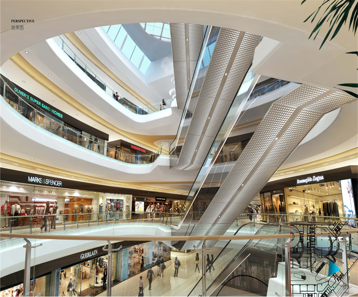 河源市商业中心购物mall室内公共空间方案设计